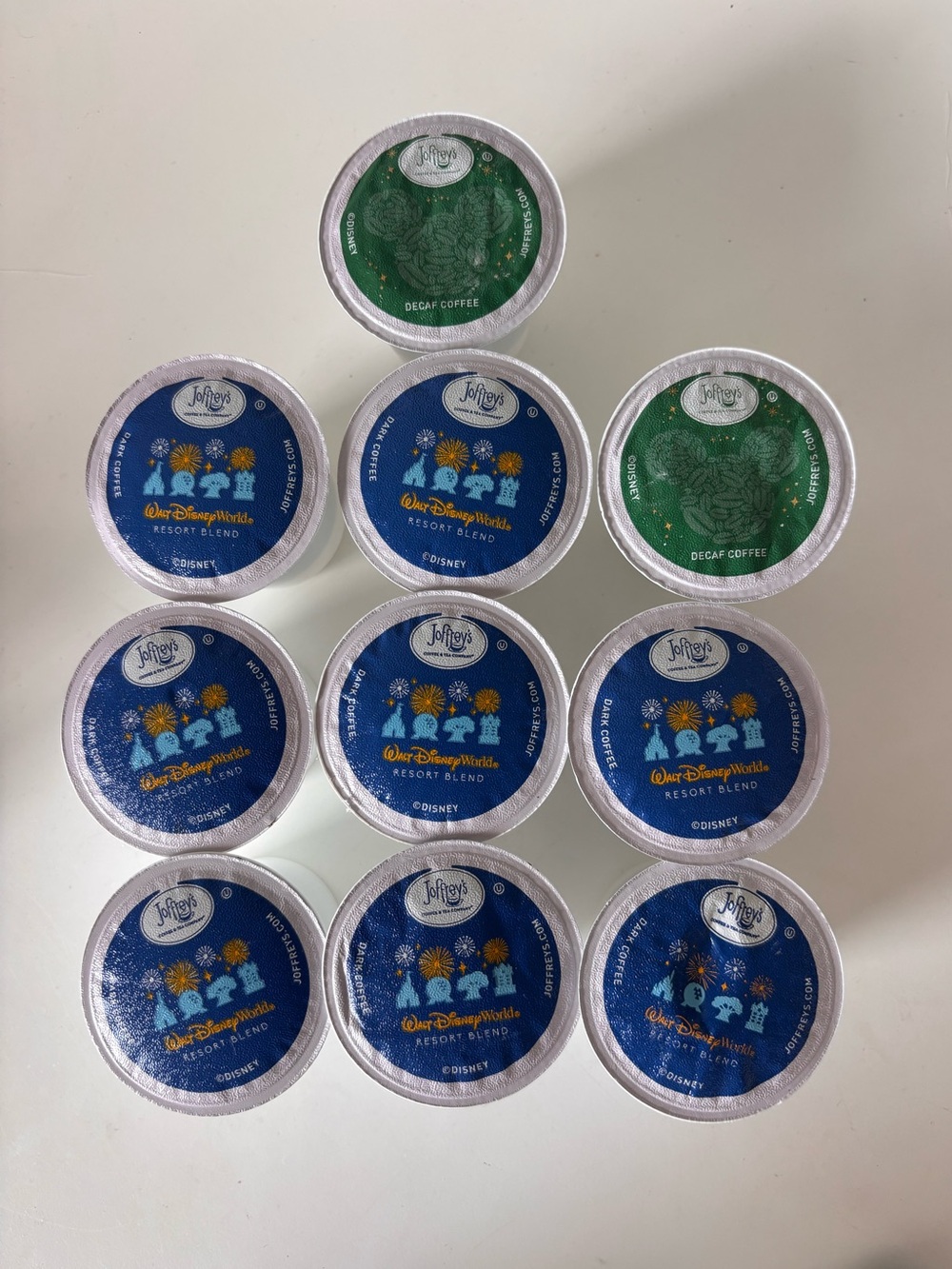 Walt Disney World Joffreys Keurig K-cup Pods Resort Blend Coffee 10 Pack New
